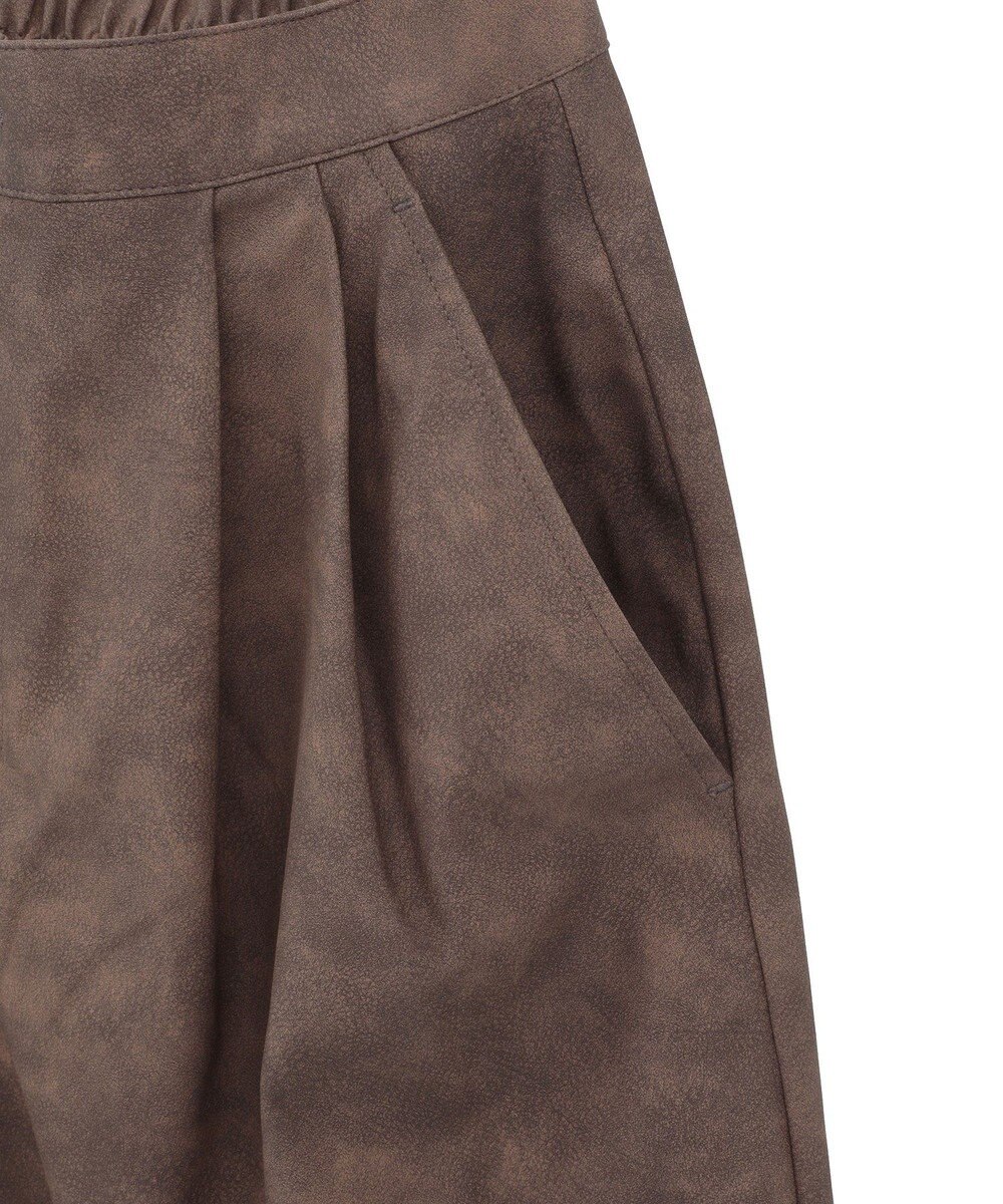 Green Parks レザーライクショートパンツ 