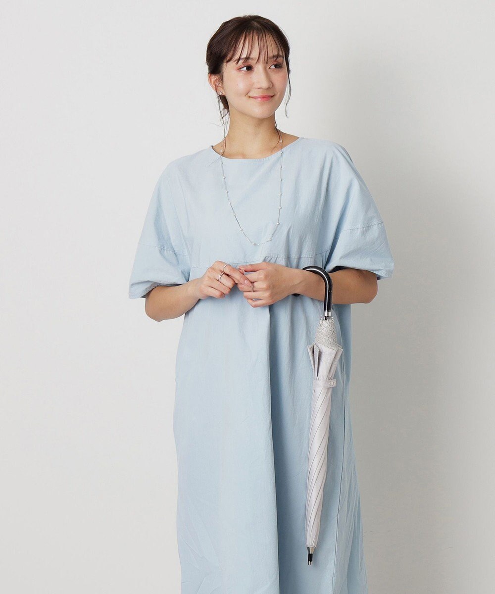 MOONBAT 【一級遮光/晴雨兼用】LANVIN en Bleu (ランバン オン ブルー) 長傘 日傘 ラメ刺繍 ピコレース 