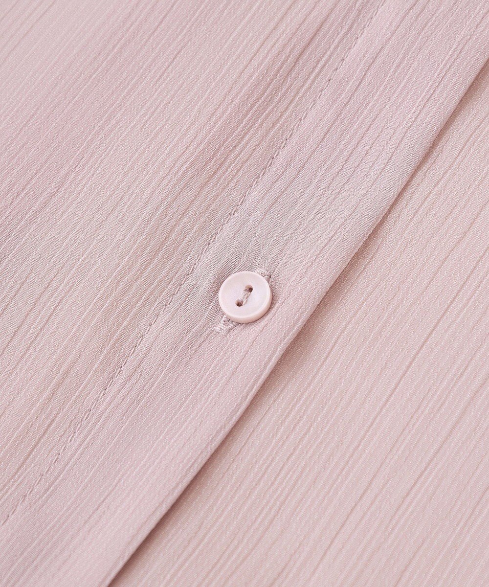 earth music&ecology バルーンスリーブシアーシャツ 