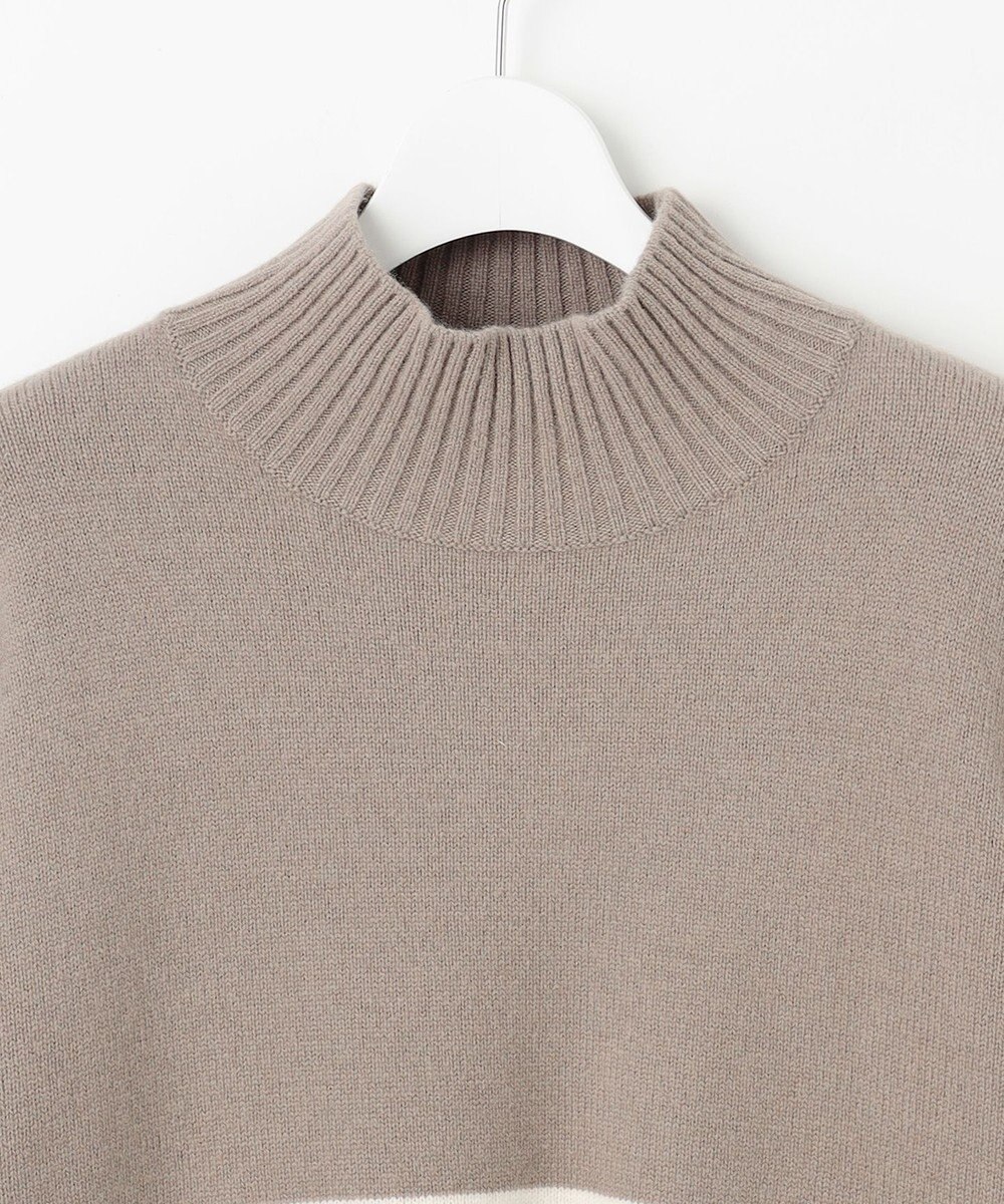 自由区 ウールカシミヤブレンドハイネック ニット 