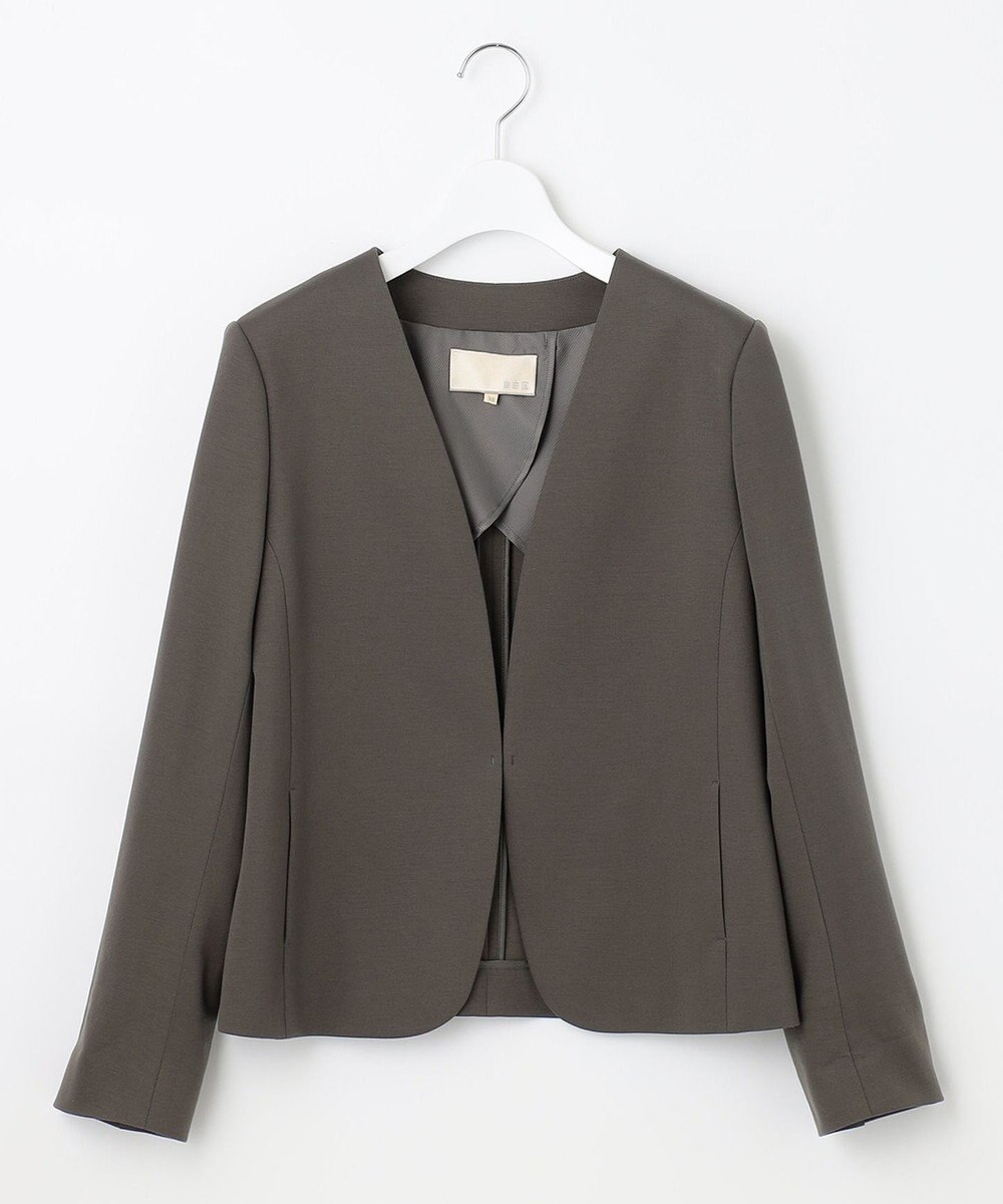 自由区 【XSサイズ～/洗える】WASHABLEPONTE  ボレロジャケット 