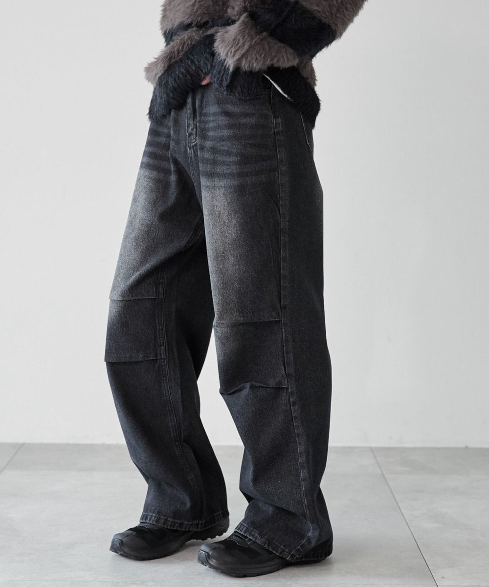 WEGO パラシュートデニムパンツ 