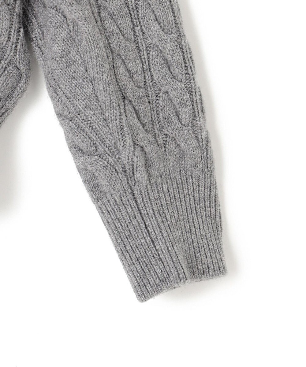 BEIGE， 【洗える】SEDONA / ウールカシミヤケーブルニット 