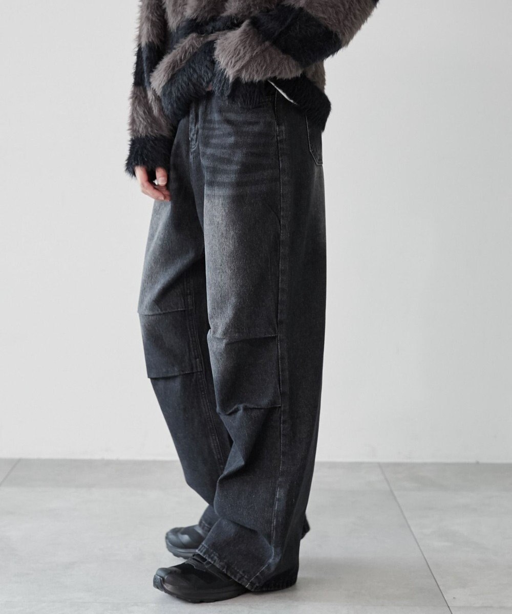 WEGO パラシュートデニムパンツ 