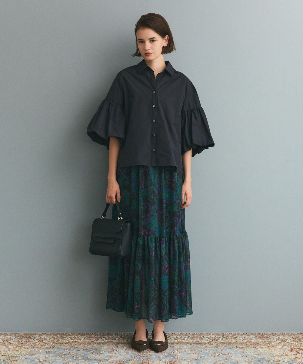 GRACE CONTINENTAL バルーンスリーブシャツ 