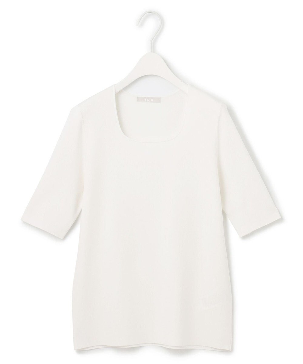 ICB 【洗える】シルクヴィスコースハイゲージ プルオーバー 