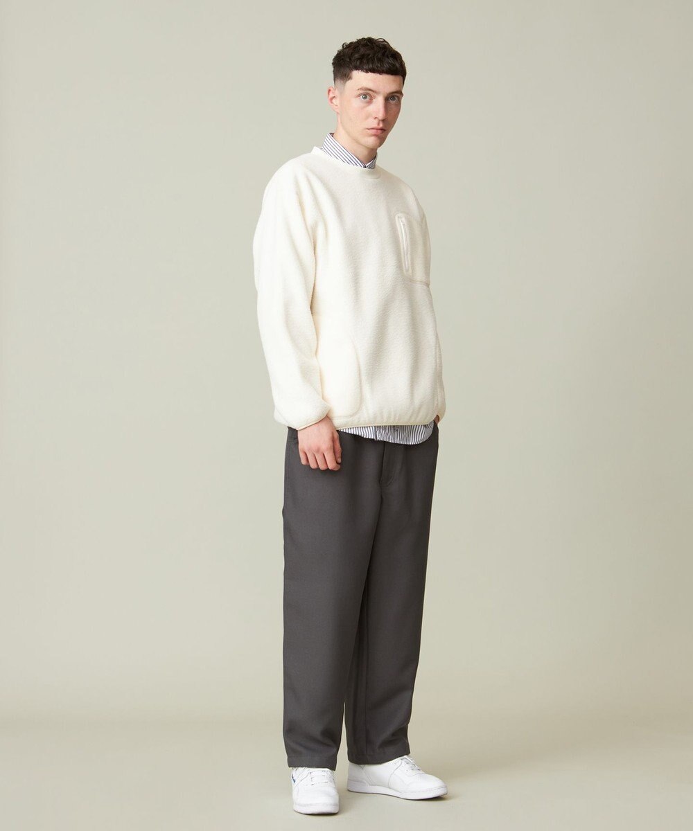 J.PRESS YORK STREET 【UNISEX】フリース クルーネックプルオーバー 