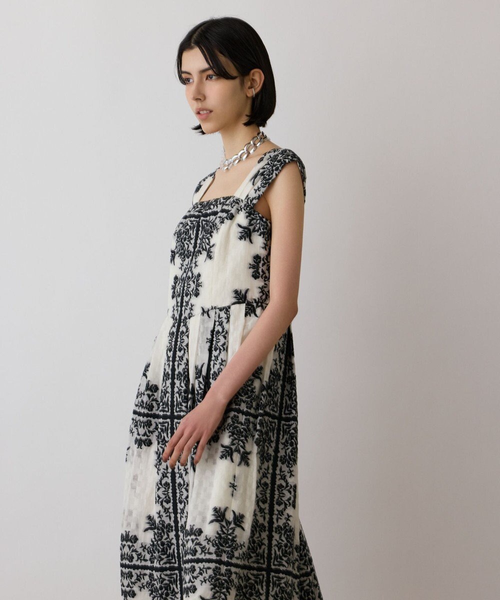 GRACE CONTINENTAL フレームジャガードドレス 