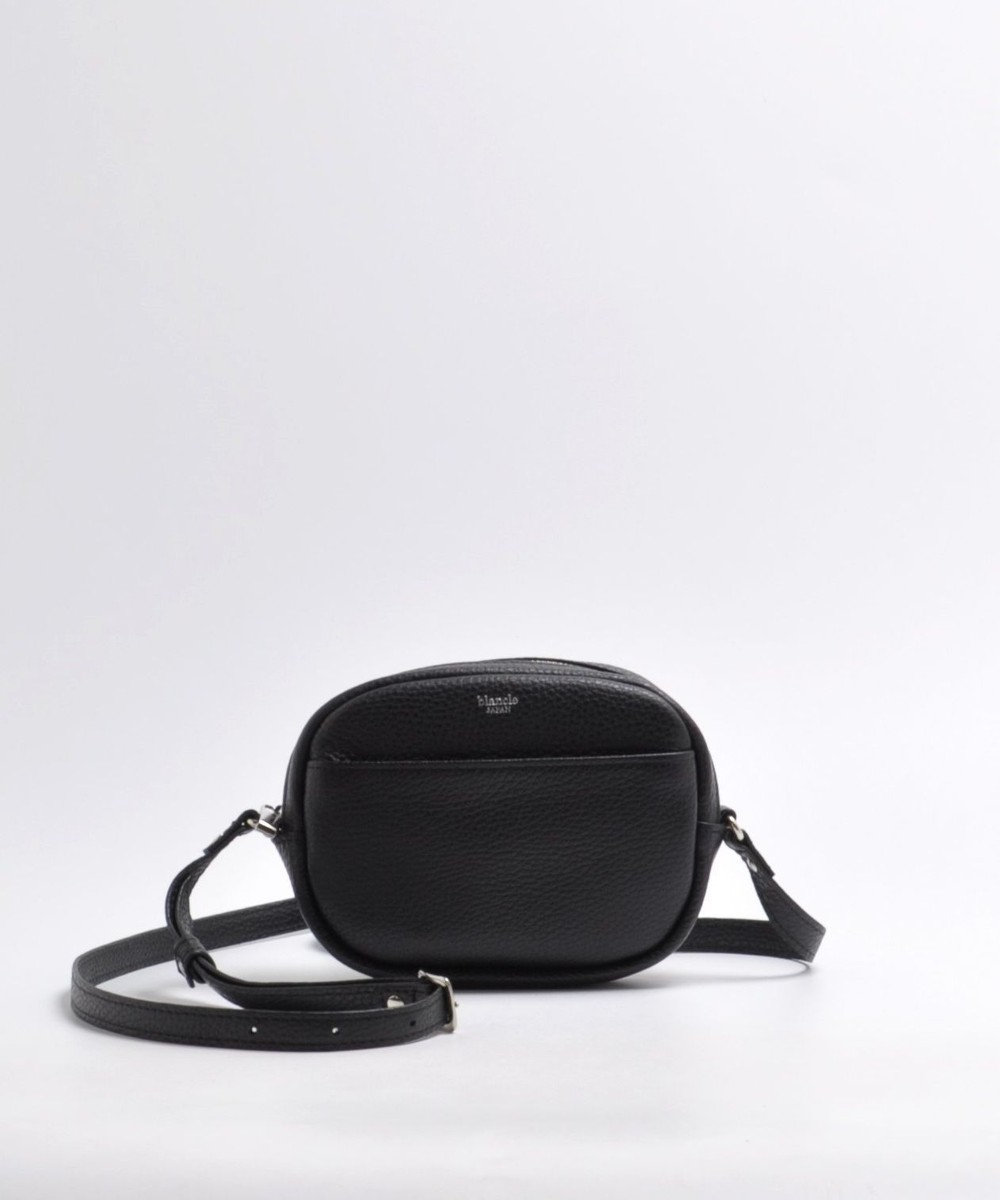 blancle シュリンクレザー ラウンドショルダーバッグ 