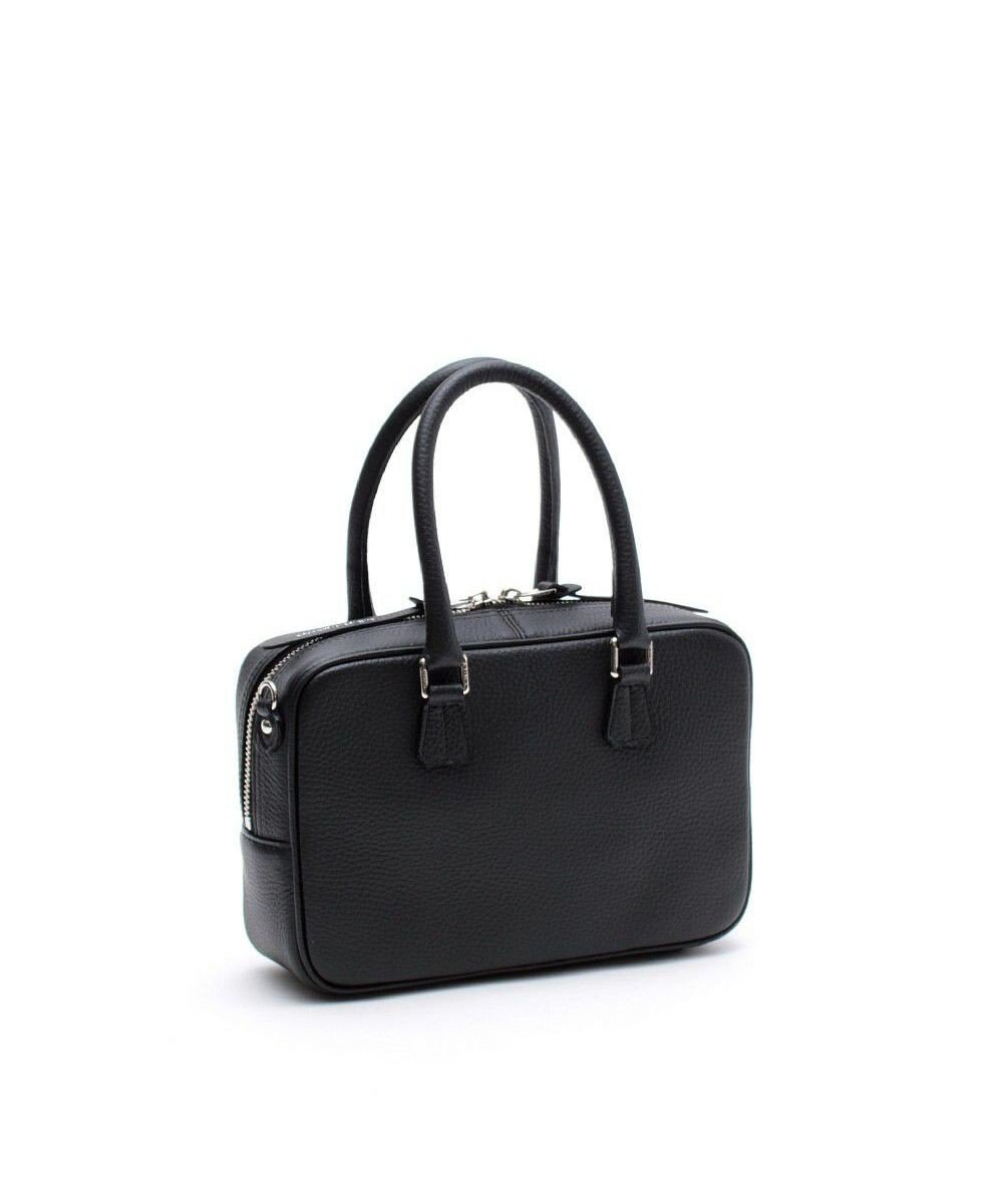 A.D.M.J. スワロフスキー・クリスタル　牛革　ボストンバッグ　23cm 