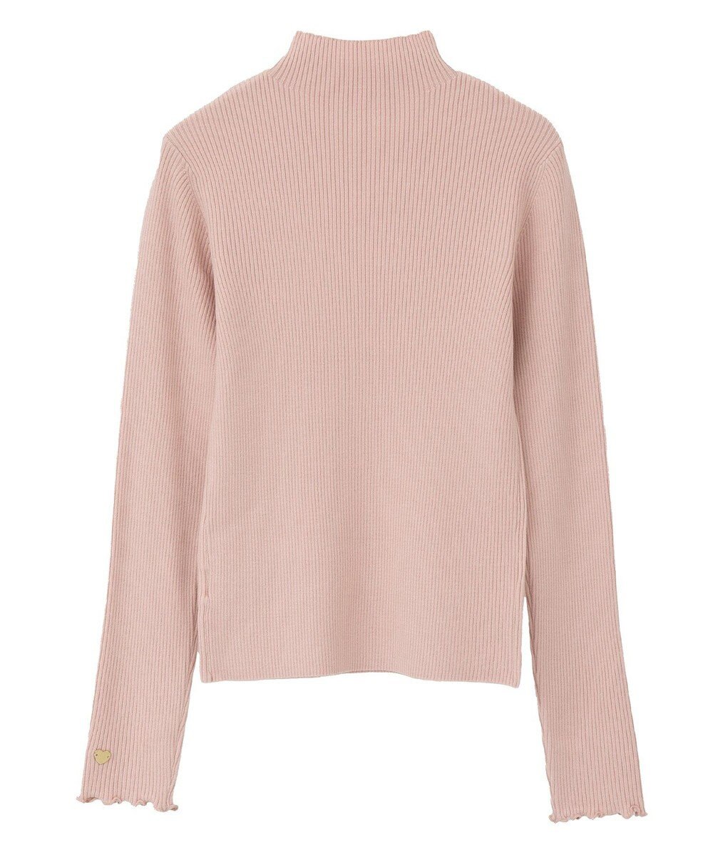 earth music&ecology ハートプレートリブニットプルオーバー 