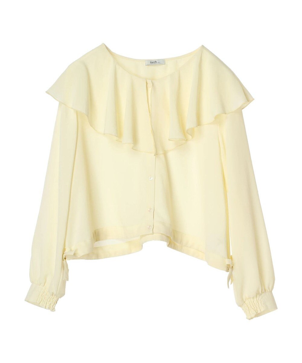 earth music&ecology ラッフルシアードロストブラウス 
