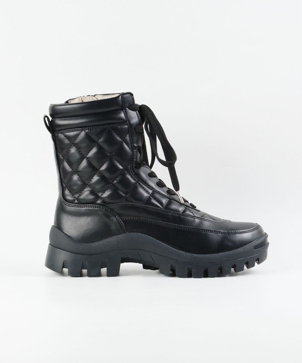 BONTRE 【MIONOTIS/ミオノティス】キルティングレースアップショートブーツ/40512 