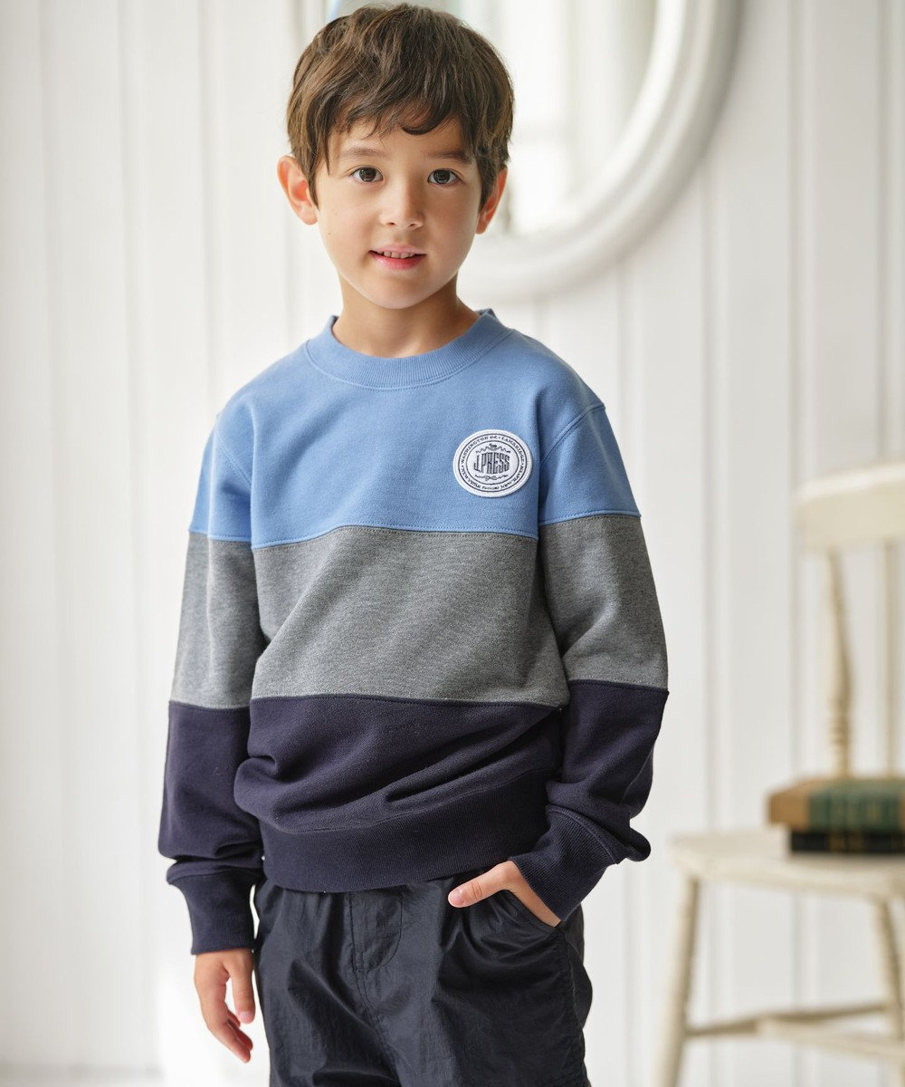 J.PRESS KIDS 【140-170cm】COMBI トリコロール トレーナー 