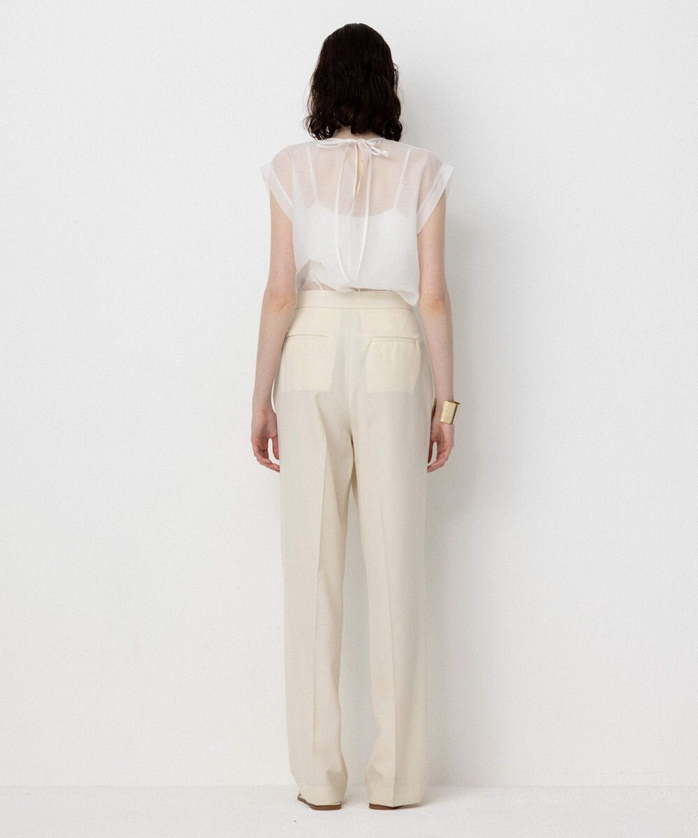 NAVE 【Nave・洗える/シアー素材】シアーリンクル ノースリーブブラウス 