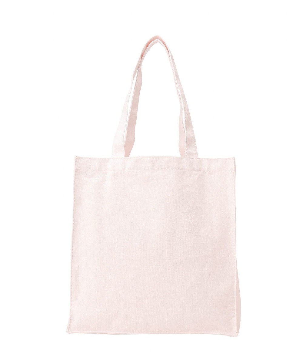 Maison de FLEUR リボンブランドロゴ刺繍スクエアトートバッグ 