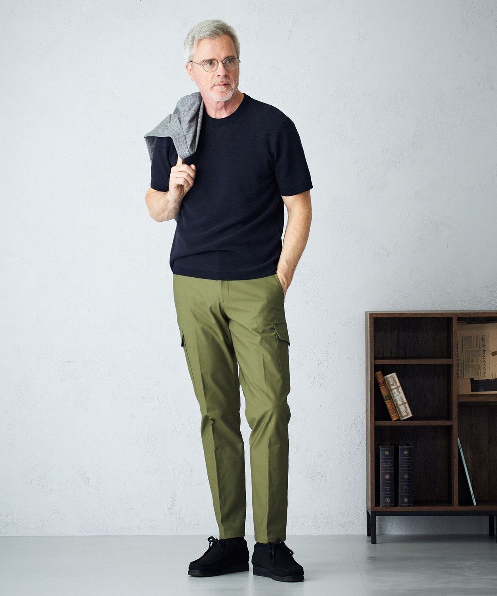 J.PRESS MEN 【HYBRID LINEN】ニットTシャツ 