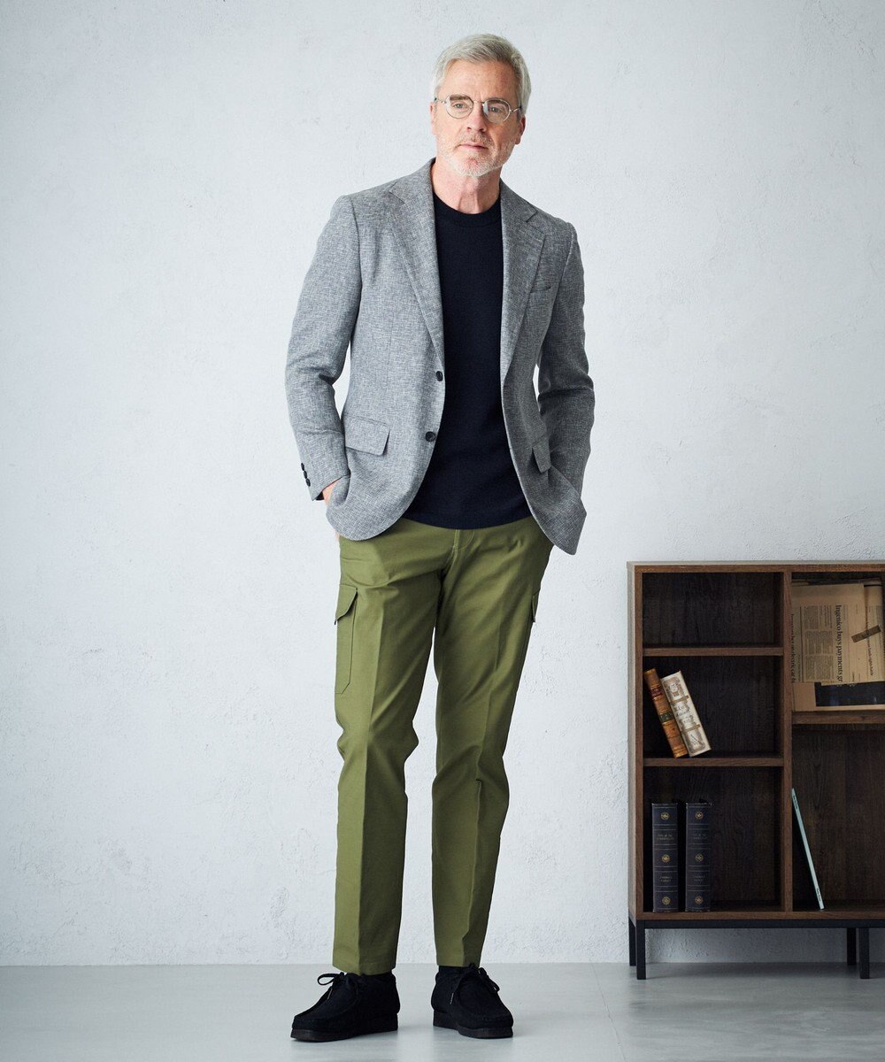 J.PRESS MEN 【HYBRID LINEN】ニットTシャツ 