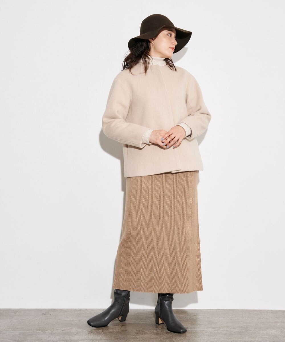 J.PRESS YORK STREET 【WOMEN】ヘリンボーンタイトスカート 