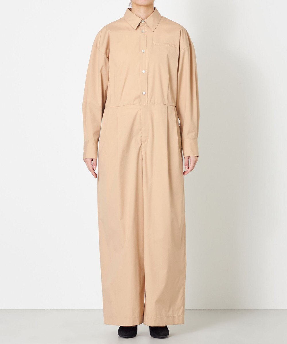 NAVE 【ReNAVE・セットアップ可/洗える/接触冷感/UVケア】コットンポリブロード オールインワン 