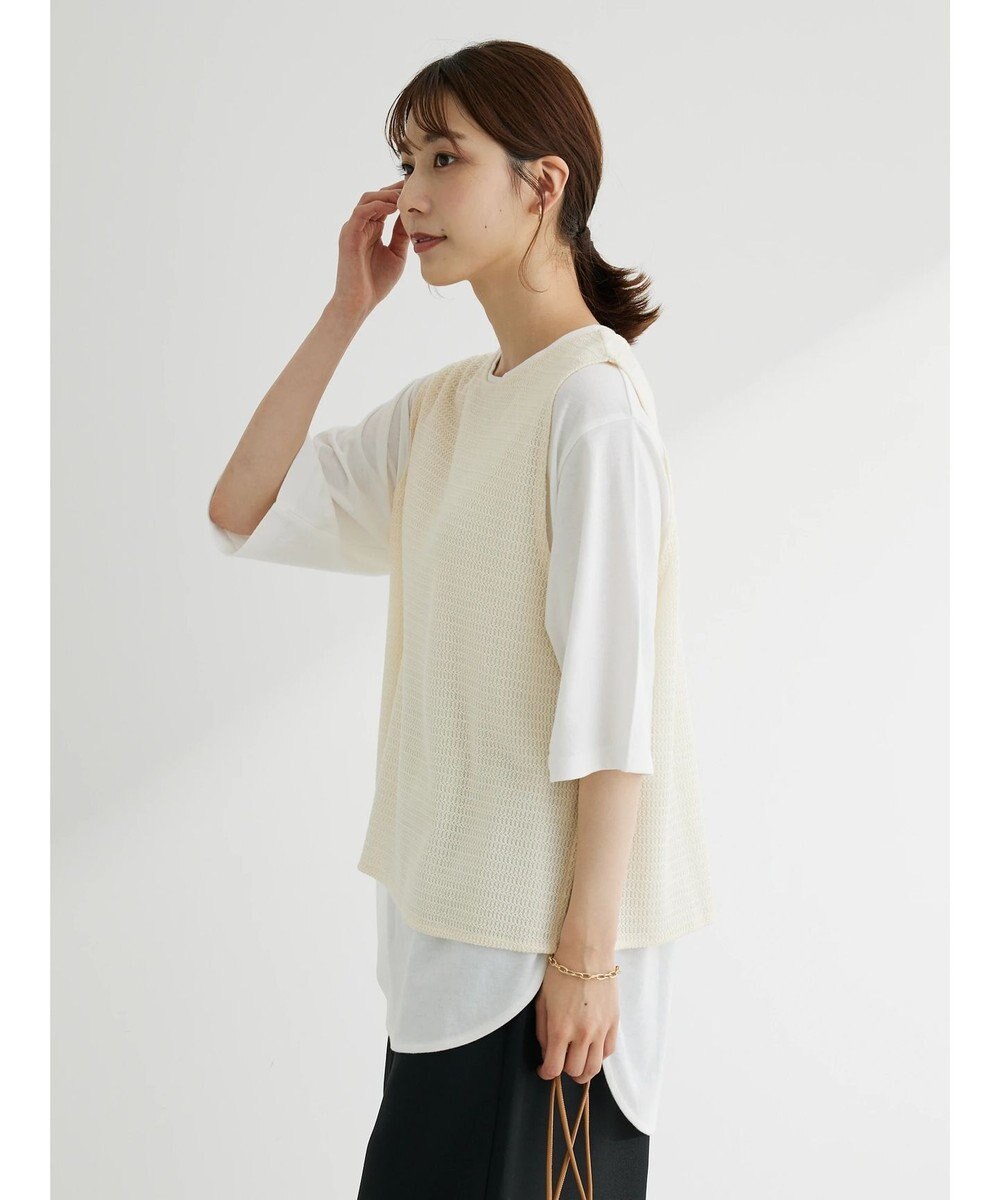 Green Parks ＳＥＴ２点　メッシュベスト＋半袖カットチュニック 