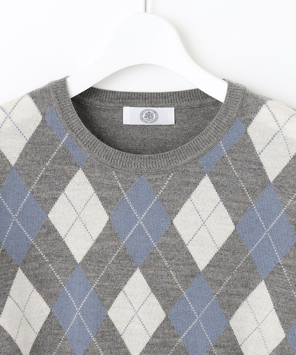 J.PRESS LADIES 【洗える】アーガイルツイン ニット 