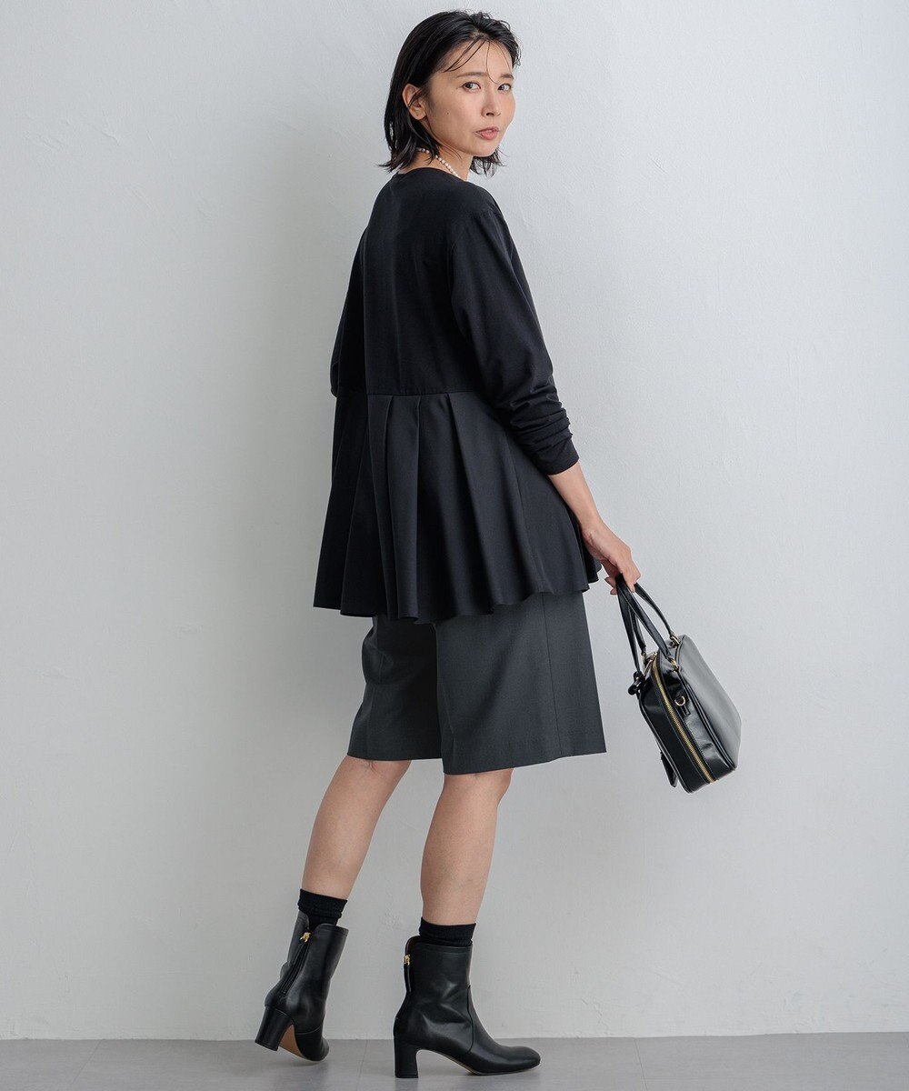 23区 S 【CLASSY.10月号掲載/洗える】TWマットクロス ハーフパンツ 