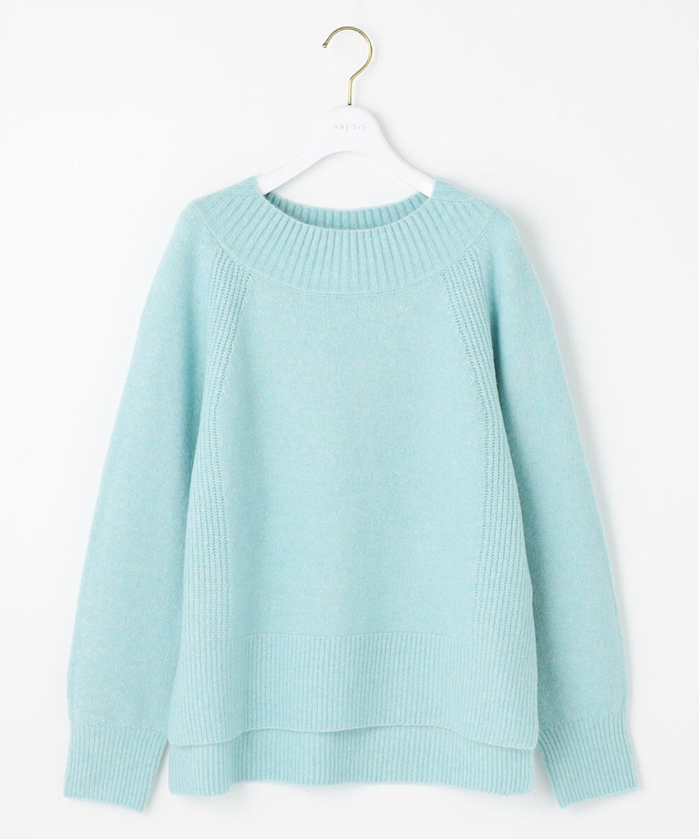 ANY SIS ボートネックAir ニット 