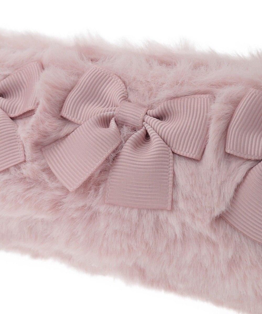 Maison de FLEUR ピンクマニアファーロングポーチ 