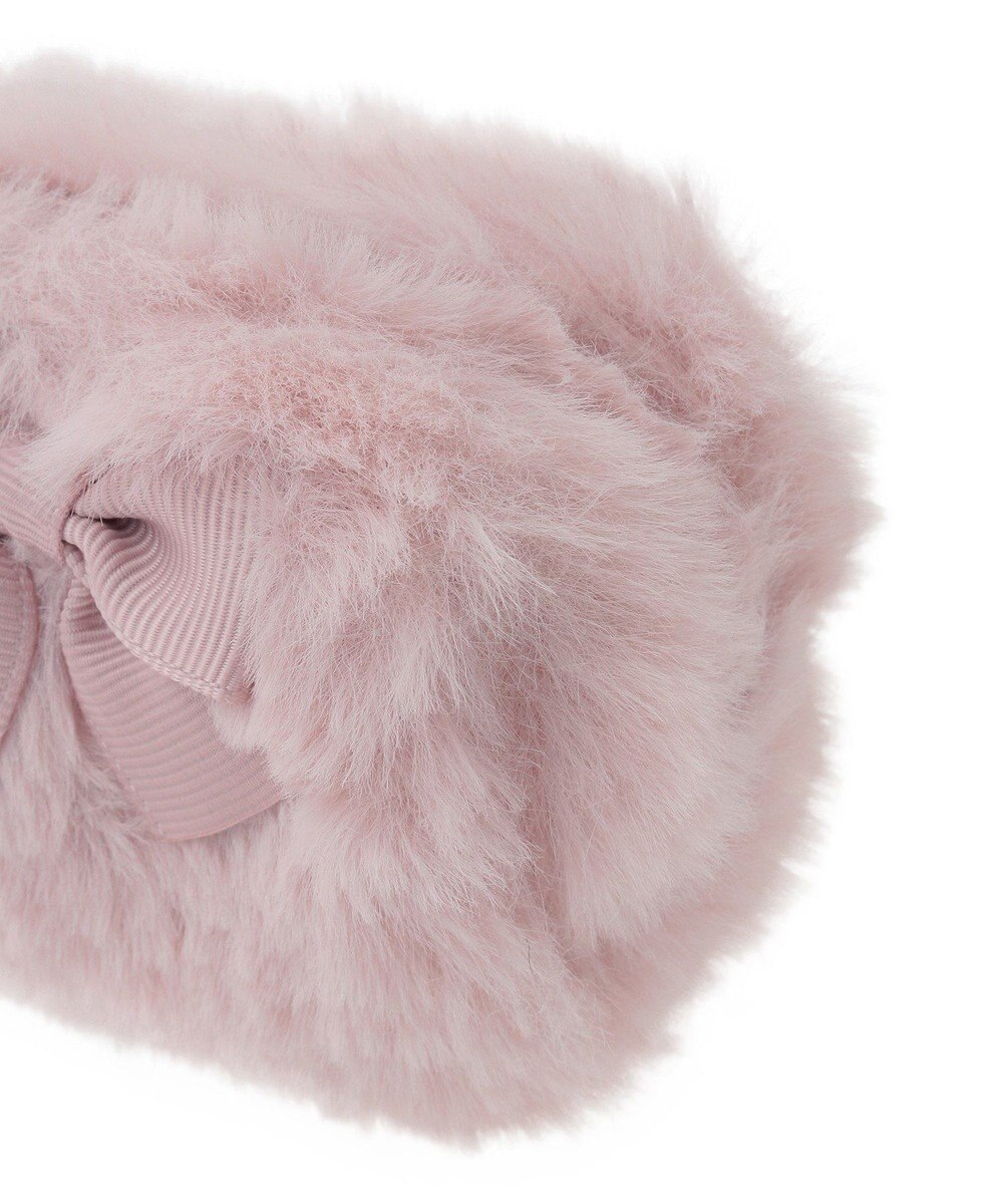 Maison de FLEUR ピンクマニアファーロングポーチ 