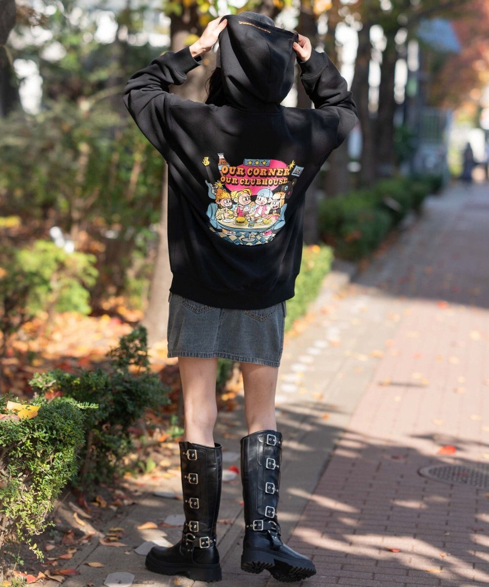 WEGO 【ユニセックス着用ITEM】別注NEWJACKグラフィックプルパーカー 