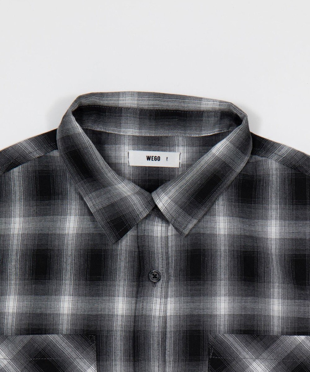 WEGO ショートチェックシャツ 