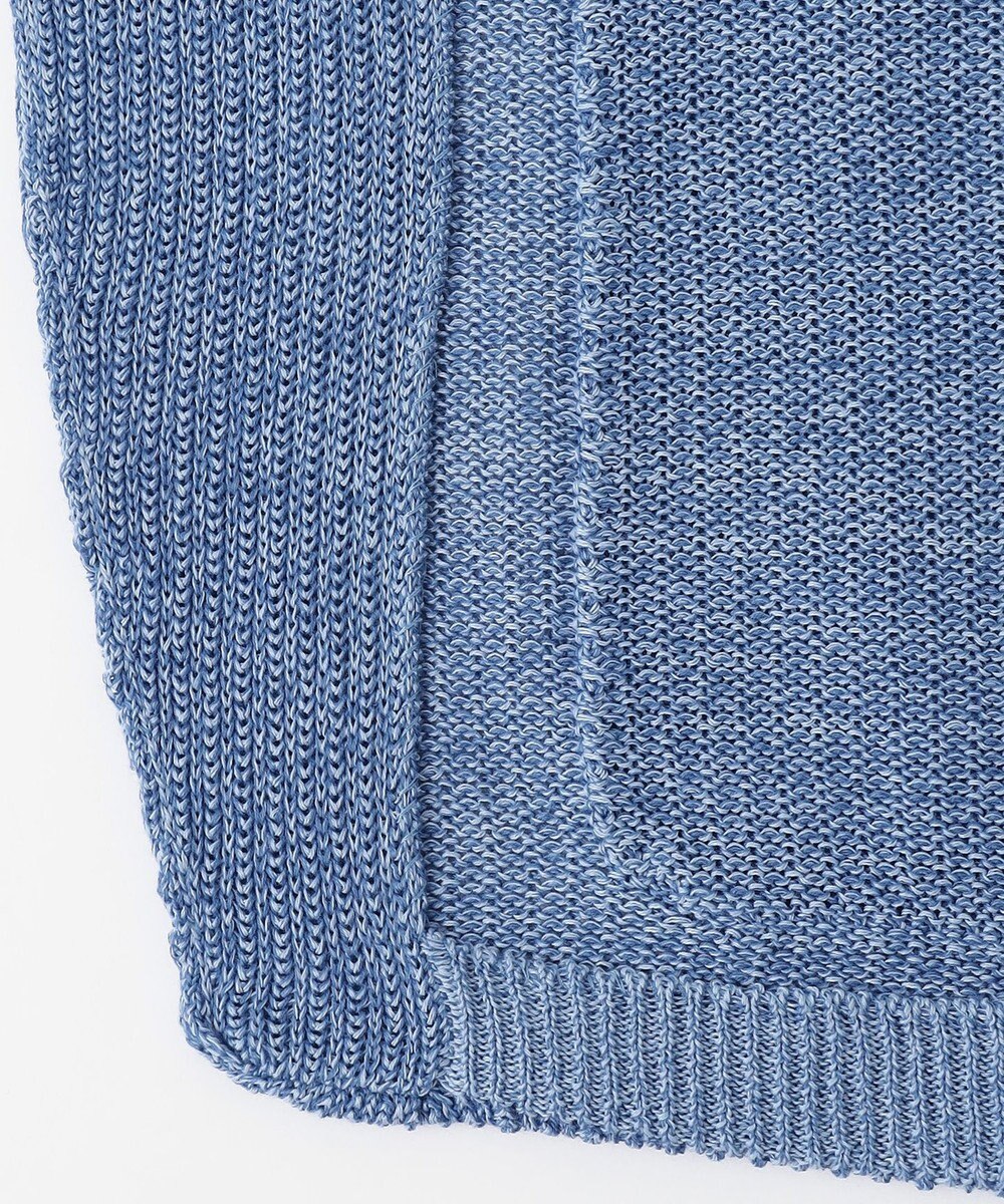 JOSEPH ABBOUD 【洗える】ストローヤーン ニット ジャケット 