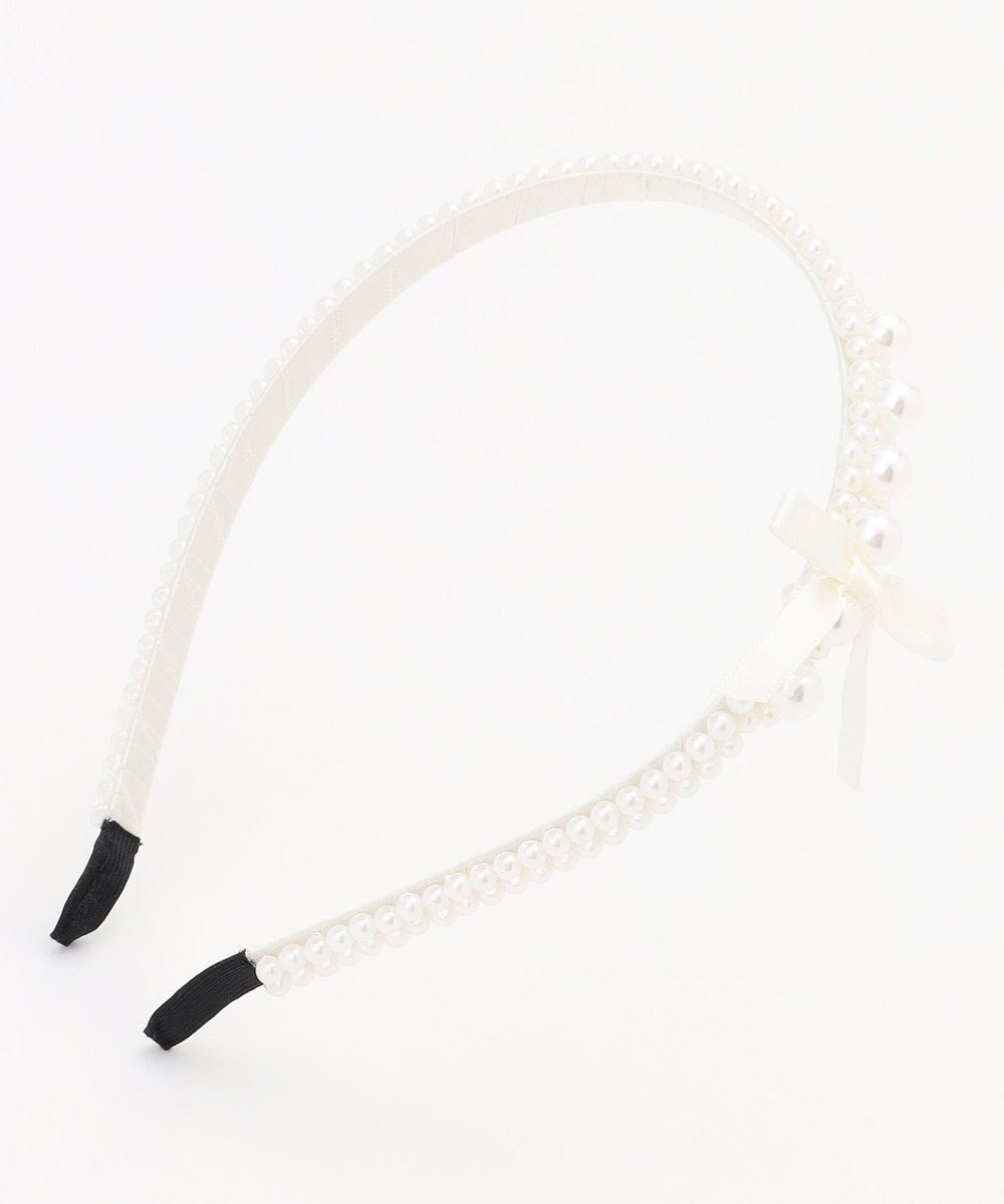 ANY KIDS パールリボンカチューシャ 