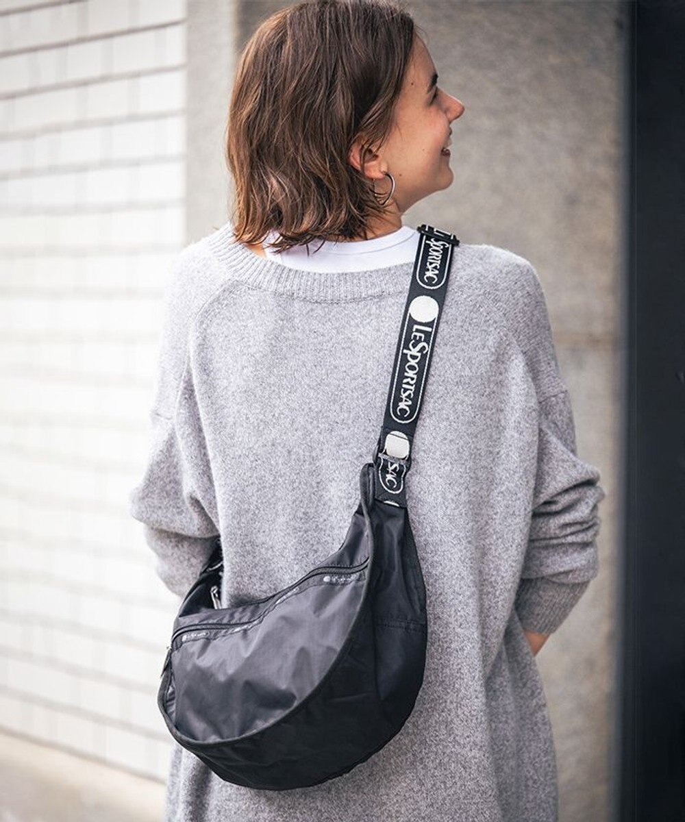 LeSportsac EVERYDAY HOBO/ロゴジャカードブラック 