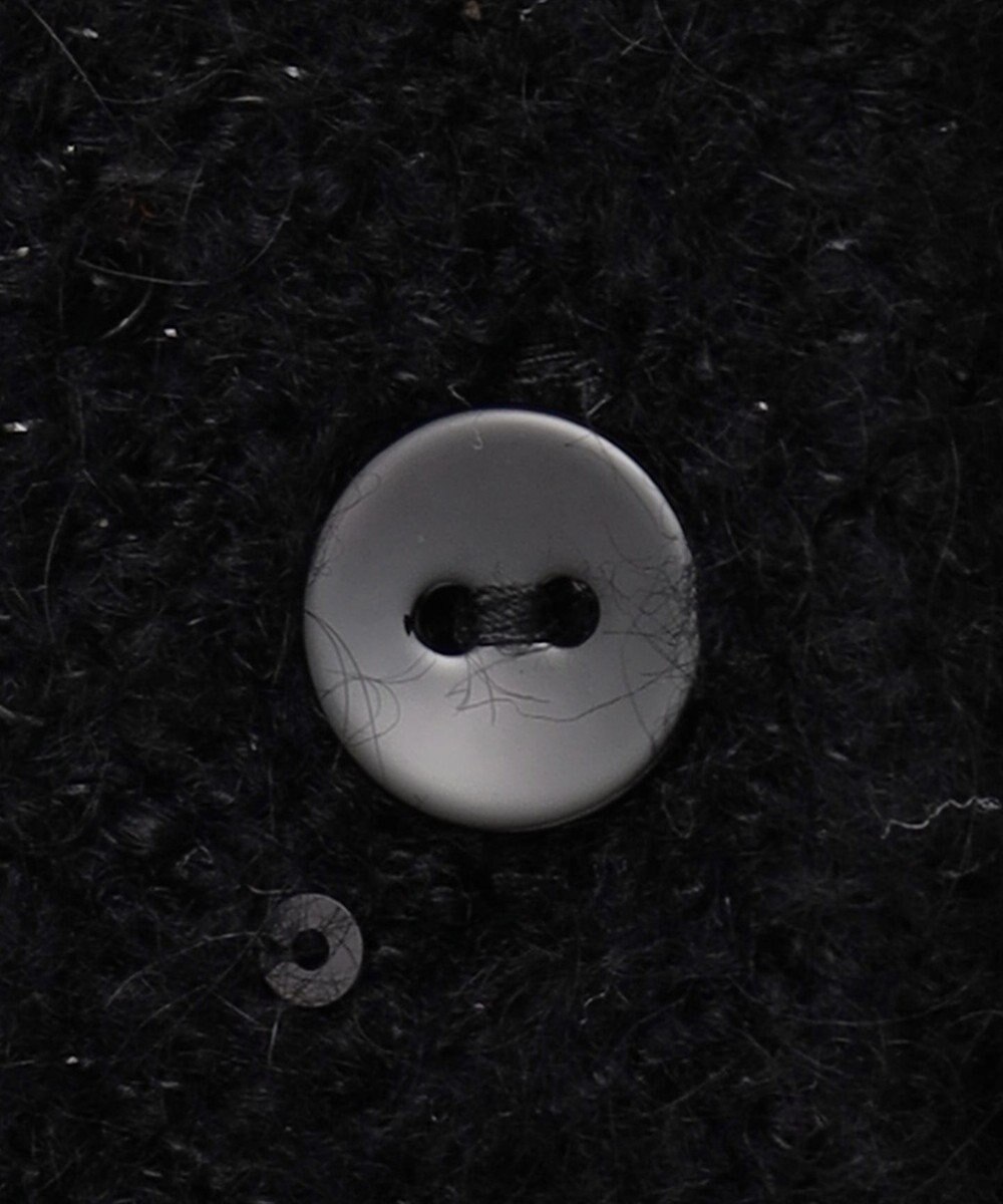 自由区 L 【アンサンブル対応・洗える】スパンコールニット カーディガン 