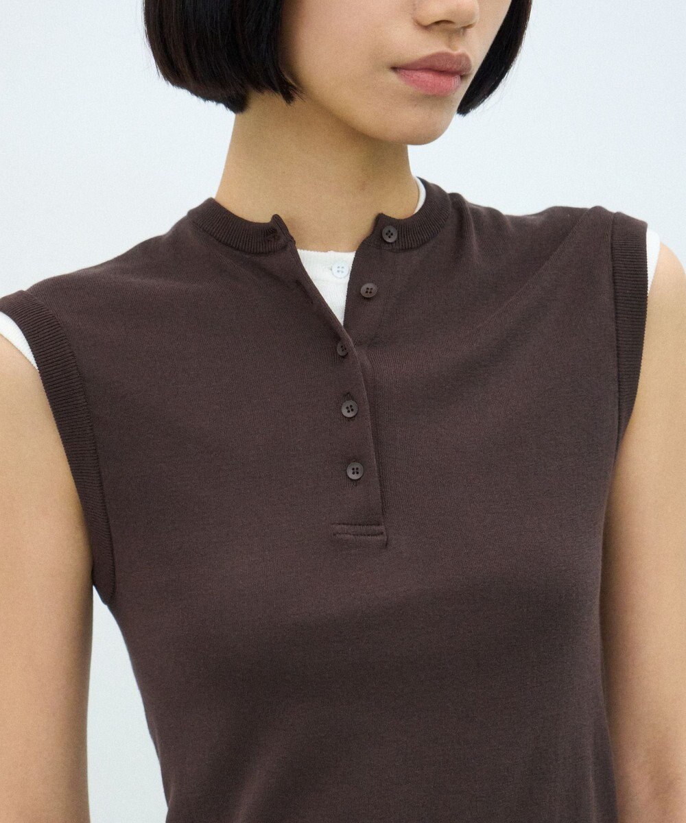 ATON FRESCA CIRCULAR RIB | ヘンリーネックプルオーバー 
