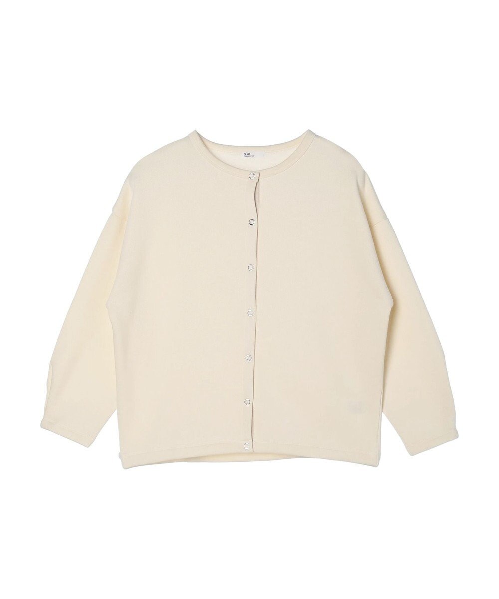 CRAFT STANDARD BOUTIQUE 裏起毛リングドットカーディガン 
