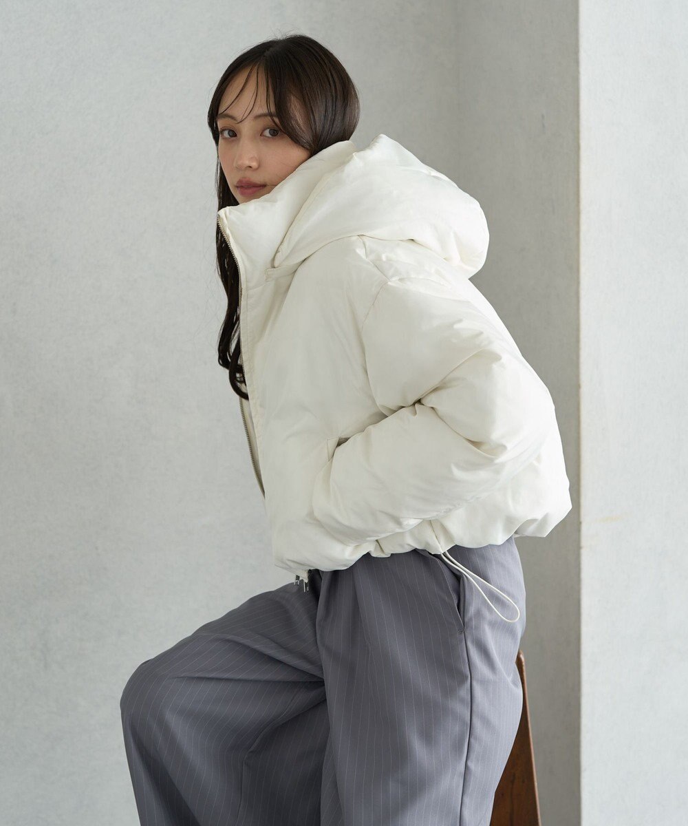 earth music&ecology 2wayパファー ショートブルゾン 