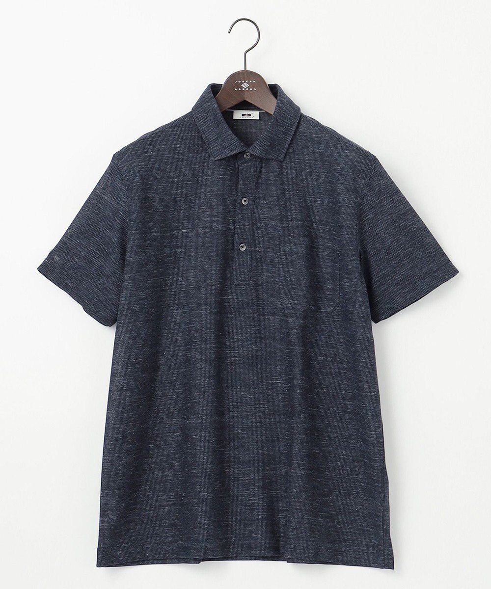JOSEPH ABBOUD 【キングサイズ・吸水速乾/軽量】リネンTOPピケ ポロシャツ 