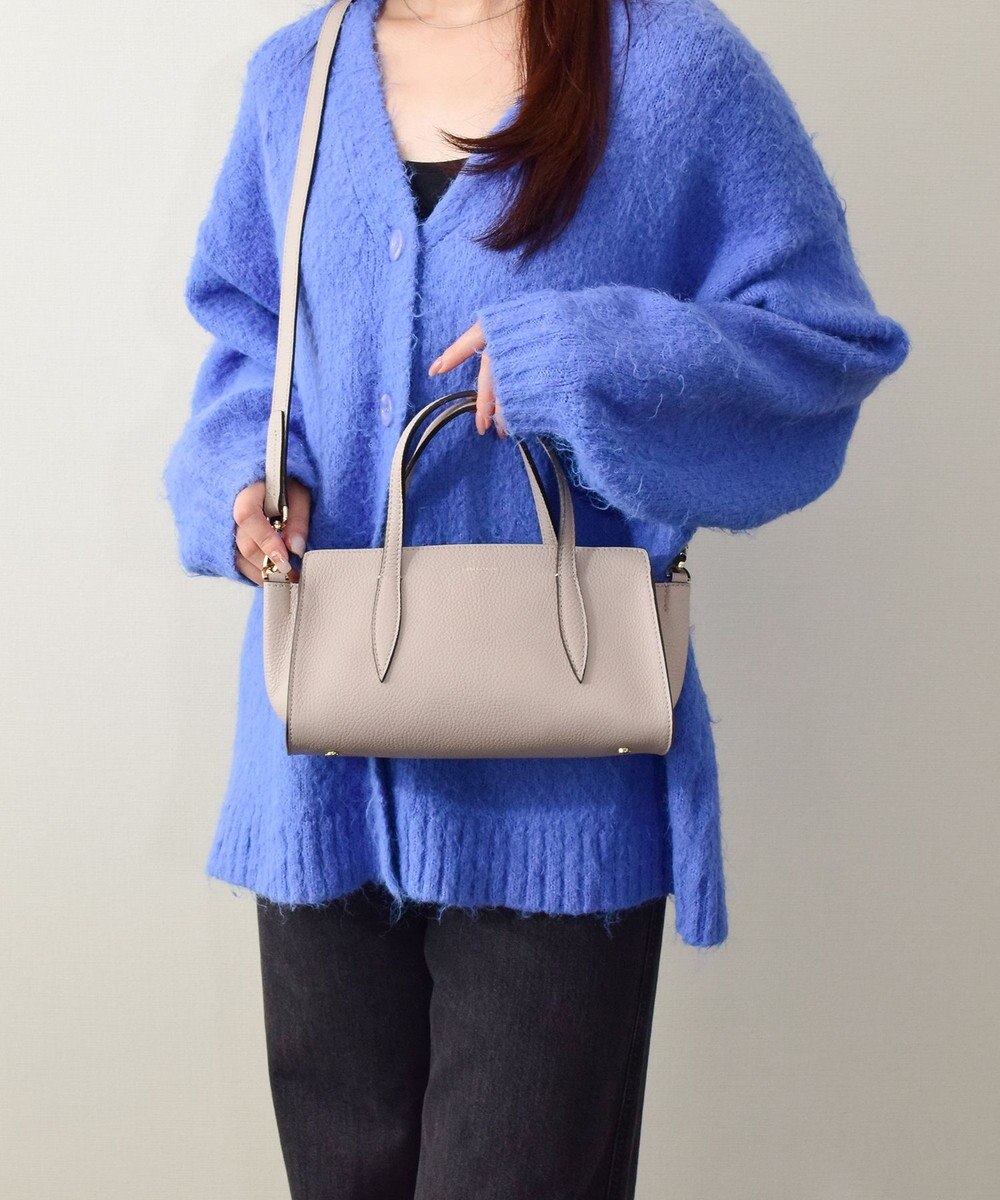 INTER-CHAUSSURES 【LORISTELLA】シュリンクレザーベーシックハンドバッグ 