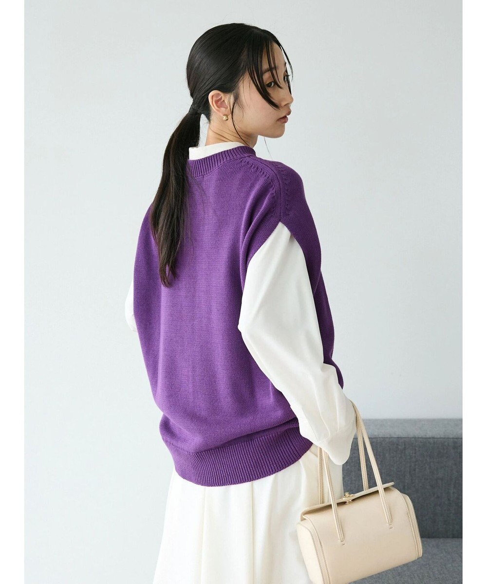 CRAFT STANDARD BOUTIQUE クルーネックニットベスト 