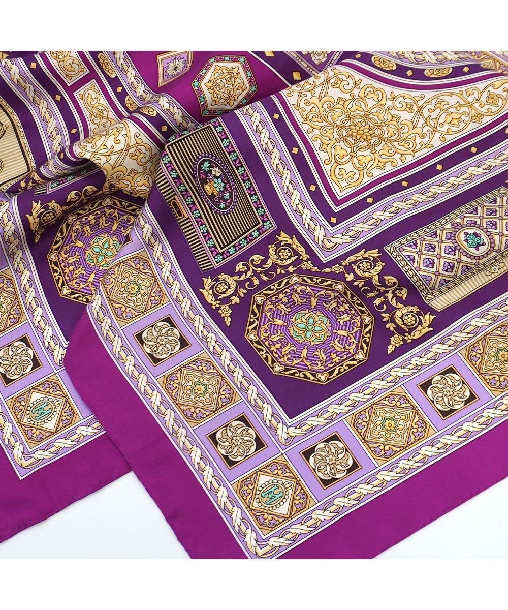 Marca 【伝統横濱スカーフ】宝石箱  大判 シルクツイル スカーフ 