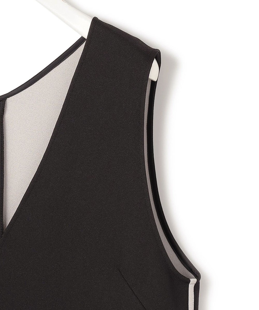 ICB L 【洗える】 ダブルフェイスクレープ ジャンパースカート 