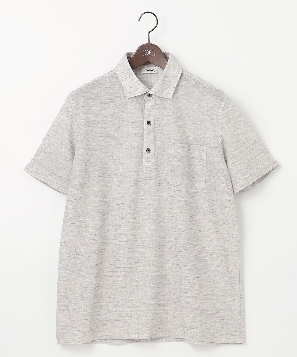JOSEPH ABBOUD 【キングサイズ・吸水速乾/軽量】リネンTOPピケ ポロシャツ 