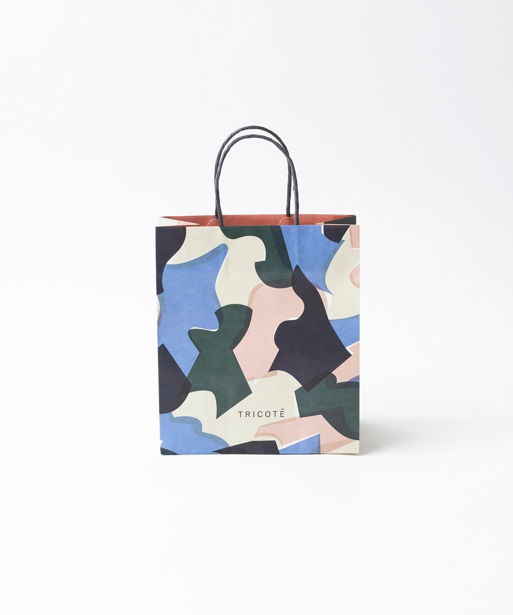TRICOTE PUZZLE SHOPPING BAG / パズル柄 ショッピングバッグ 32BLUE