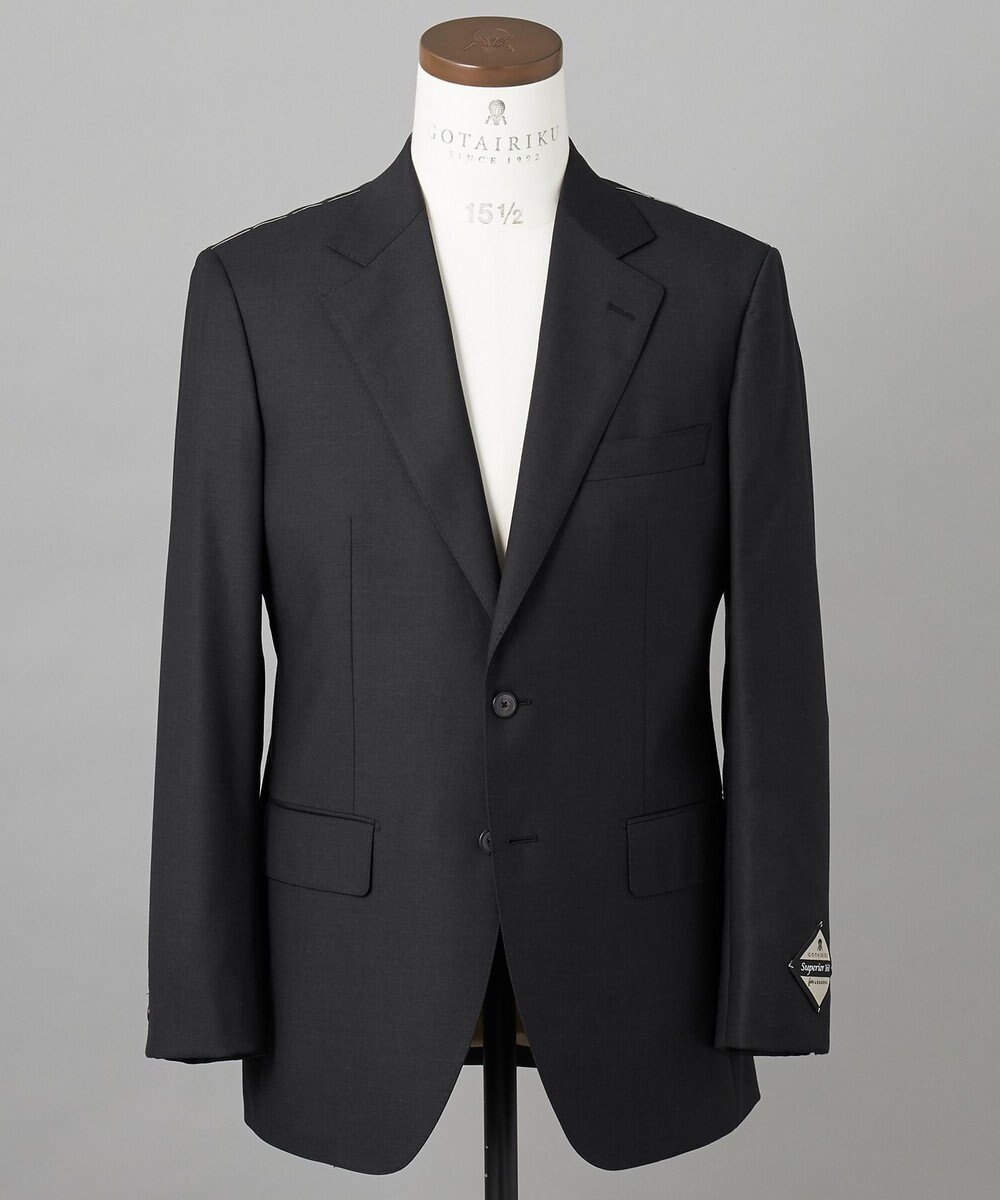 GOTAIRIKU シワになりにくい【御幸毛織/みゆきけおり】Superior160s  3ピーススーツ（グレー） 