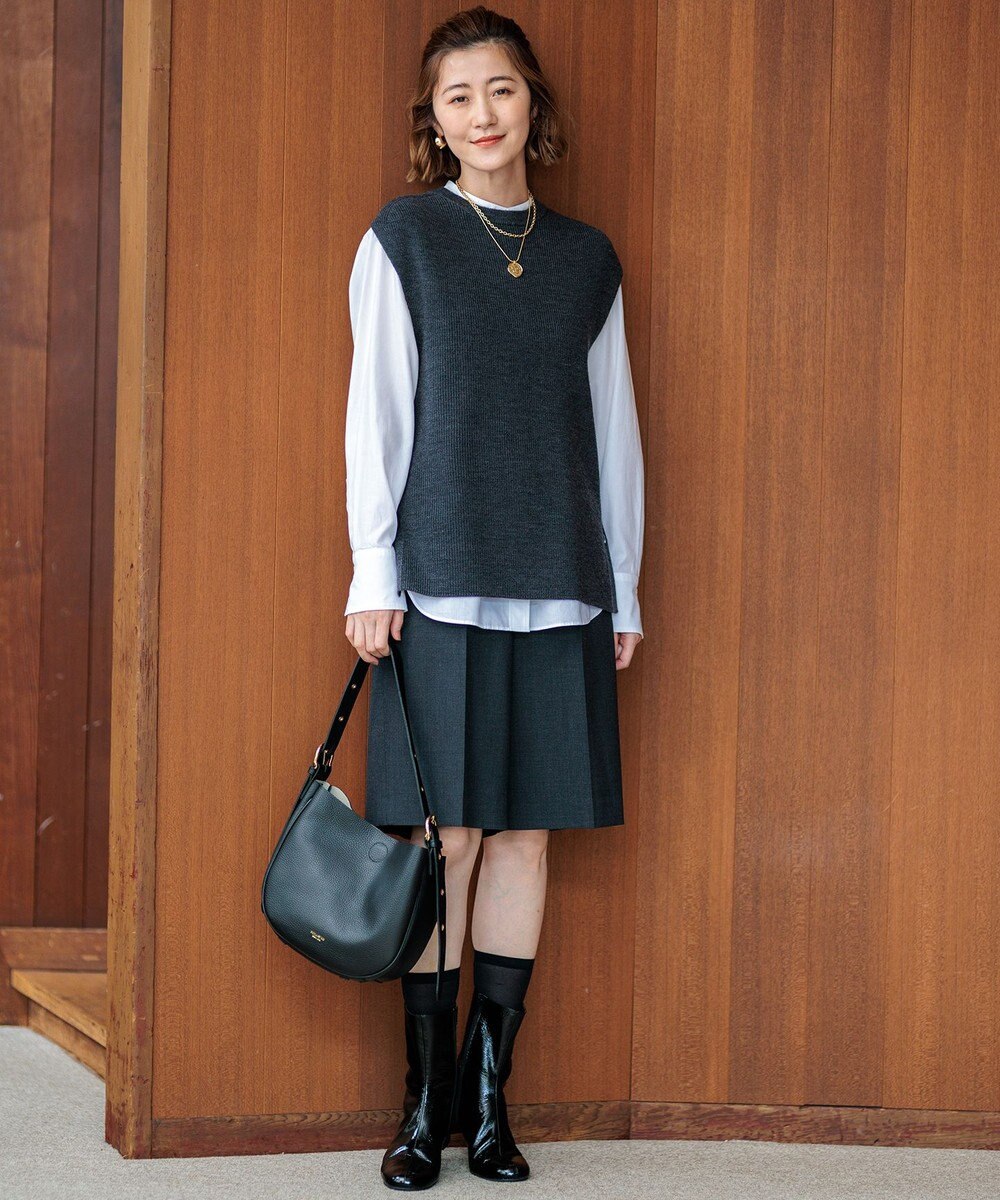 23区 L 【CLASSY.10月号掲載/洗える】TWマットクロス ハーフパンツ 