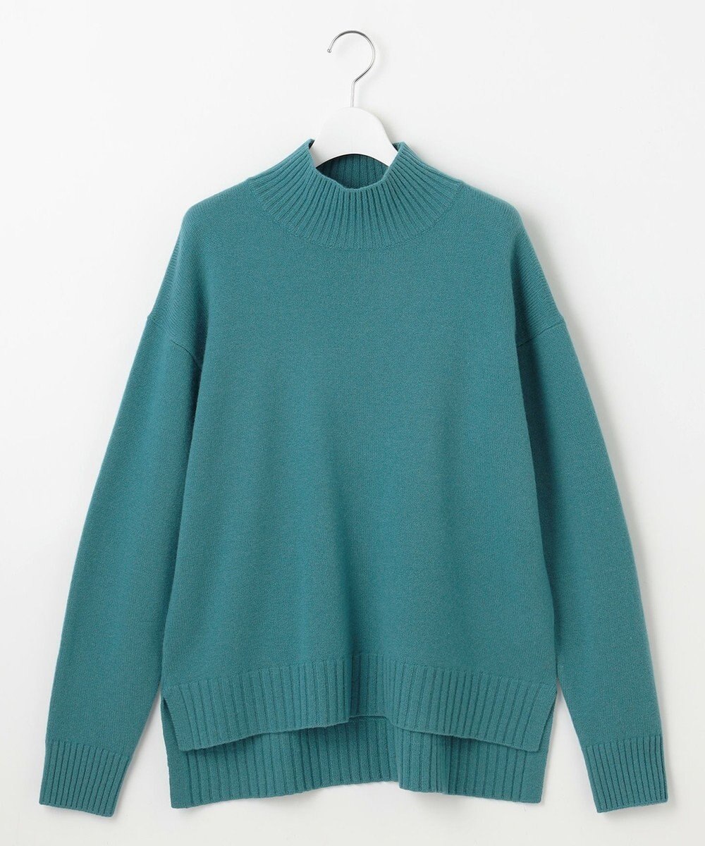 自由区 ウールカシミヤブレンドハイネック ニット 
