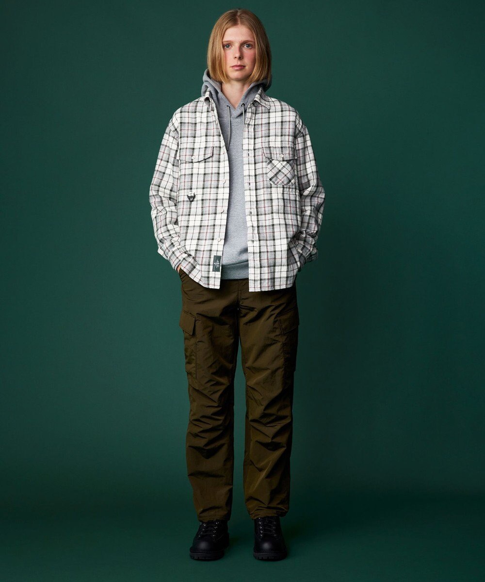 JOSEPH ABBOUD MOUNTAIN 【ECO撥水/起毛裏地】マイクロリップワッシャー カーゴ パンツ 